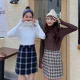 ハイネックニット 韓国ファッション ワンカラー | Sibra | 詳細画像25 