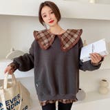 ダークグレー | ボアプルオーバースウェット オーバーサイズ 韓国ファッション | Sibra