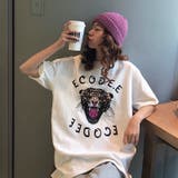 ルーズシルエットプリントTシャツ 韓国ファッション カジュアル | Sibra | 詳細画像1
