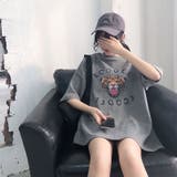 ルーズシルエットプリントTシャツ 韓国ファッション カジュアル | Sibra | 詳細画像14