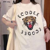 ルーズシルエットプリントTシャツ 韓国ファッション カジュアル | Sibra | 詳細画像4