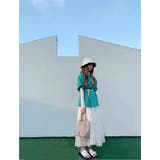 グリーン | ルーズシルエットプリントTシャツ 韓国ファッション カジュアル | Sibra