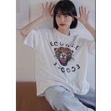 ルーズシルエットプリントTシャツ 韓国ファッション カジュアル | Sibra | 詳細画像3