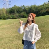 レース襟ブラウス 韓国ファッション 人気アイテム | Sibra | 詳細画像2