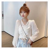 ドッキングトップス 韓国ファッション 白 | Sibra | 詳細画像12 