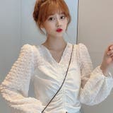 ドッキングトップス 韓国ファッション 白 | Sibra | 詳細画像14 