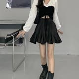 ドッキングトップス 韓国ファッション 白 | Sibra | 詳細画像3 