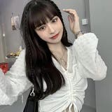 ドッキングトップス 韓国ファッション 白 | Sibra | 詳細画像1 