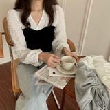 ドッキングトップス 韓国ファッション 白 | Sibra | 詳細画像7 