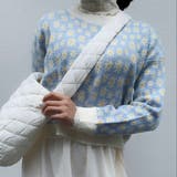 フラワ-柄ニットプルオーバー 韓国ファッション 可愛い | Sibra | 詳細画像13
