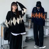 ビッグシルエット クルーネックニットプルオーバー 韓国ファッション | Sibra | 詳細画像9