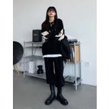 ビッグシルエット クルーネックニットプルオーバー 韓国ファッション | Sibra | 詳細画像12