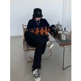 ビッグシルエット クルーネックニットプルオーバー 韓国ファッション | Sibra | 詳細画像16