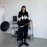 ビッグシルエット クルーネックニットプルオーバー 韓国ファッション | Sibra | 詳細画像5