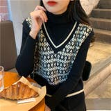 Vネックニットベスト 韓国ファッション 人気アイテム | Sibra | 詳細画像11