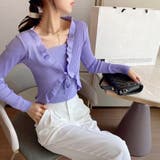 ラベンダー | カーディガン レディース ニット | Sibra