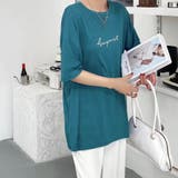 即効カジュアル感。ロゴTシャツ オーバーサイズ 韓国ファッション | Sibra | 詳細画像17