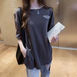グレー | オーバーサイズプリントTシャツ オーバーサイズ プリントTEE | Sibra