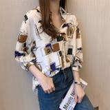 プリントシャツ長袖 柄シャツ  レトロ デザインシャツ | Sibra | 詳細画像2 