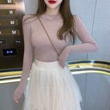 ピンク | ラメ入りニットトップス 韓国ファッション 韓国 | Sibra