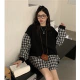 ドッキングトップス 韓国ファッション 春 | Sibra | 詳細画像4