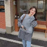 グレー | ドッキングトップス 韓国ファッション 春 | Sibra