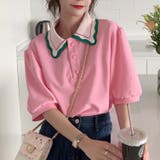 半袖polo衿Tシャツ 韓国ファッション トップス | Sibra | 詳細画像2 