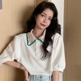半袖polo衿Tシャツ 韓国ファッション トップス | Sibra | 詳細画像10 