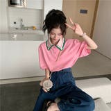半袖polo衿Tシャツ 韓国ファッション トップス | Sibra | 詳細画像7 