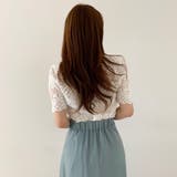 ショート丈半袖カーディガン 韓国ファッション レース | Sibra | 詳細画像2