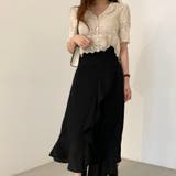 ショート丈半袖カーディガン 韓国ファッション レース | Sibra | 詳細画像12