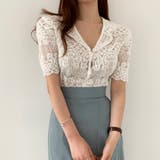 ショート丈半袖カーディガン 韓国ファッション レース | Sibra | 詳細画像4