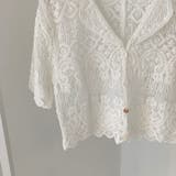 ショート丈半袖カーディガン 韓国ファッション レース | Sibra | 詳細画像9