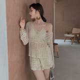 透かしかぎ編みトップス 長袖 韓国ファッション | Sibra | 詳細画像11 
