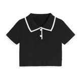 ショート丈polo衿ニットトップス 韓国ファッション 夏服 | Sibra | 詳細画像15