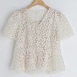キャミ付き刺繍レースブラウス 韓国ファッション 花柄 | Sibra | 詳細画像26
