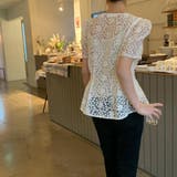 キャミ付き刺繍レースブラウス 韓国ファッション 花柄 | Sibra | 詳細画像44