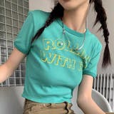 ショート丈半袖Tシャツ 韓国ファッション 夏服 | Sibra | 詳細画像1
