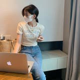 ショート丈半袖Tシャツ 韓国ファッション 夏服 | Sibra | 詳細画像23
