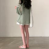 透かしニットトップス 韓国ファッション 夏服 | Sibra | 詳細画像2 