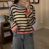 透かしニットトップス 韓国ファッション 夏服 | Sibra | 詳細画像11