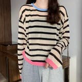 透かしニットトップス 韓国ファッション 夏服 | Sibra | 詳細画像1