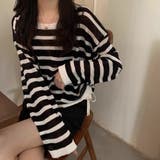 透かしニットトップス 韓国ファッション 夏服 | Sibra | 詳細画像14