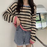 透かしニットトップス 韓国ファッション 夏服 | Sibra | 詳細画像7