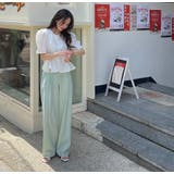 ブラウス(前開き）韓国ファッション 夏服 クルーネック | Sibra | 詳細画像2 