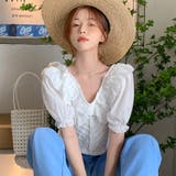 フリルニットトップス 韓国ファッション 夏服 | Sibra | 詳細画像7