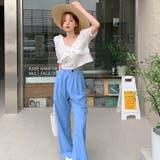 フリルニットトップス 韓国ファッション 夏服 | Sibra | 詳細画像8