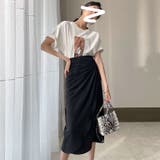 コットン100%オーバーサイズプリントTシャツ 韓国ファッション 夏服 | Sibra | 詳細画像4
