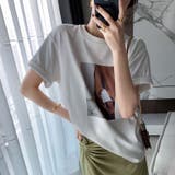 コットン100%オーバーサイズプリントTシャツ 韓国ファッション 夏服 | Sibra | 詳細画像5