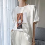 コットン100%オーバーサイズプリントTシャツ 韓国ファッション 夏服 | Sibra | 詳細画像1